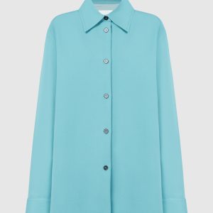Blue shirt made of wool Jil Sander