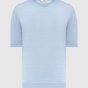 Blue linen t-shirt Cashmere&Whiskey