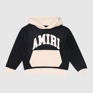 Children's black hoodie with logo print AMIRI