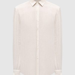 Beige linen shirt Canali