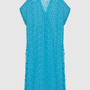 Blue lace cape Ermanno Scervino