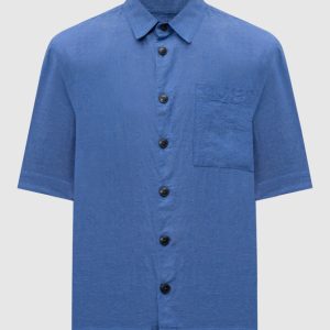 Blue shirt with linen Cashmere&Whiskey