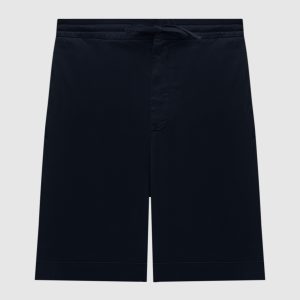 Blue linen shorts Canali