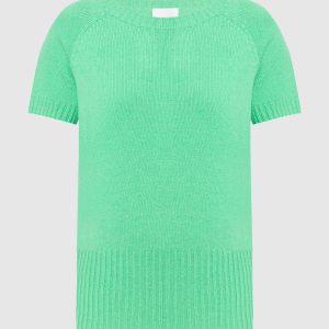 Green wool and cashmere jumper Allude