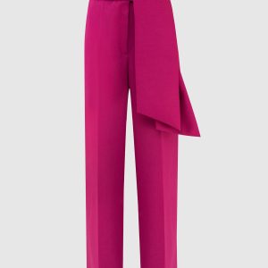 Fuchsia wool trousers Lanvin