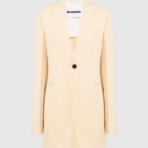 Yellow woolen jacket Jil Sander