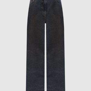 Dirty Dying blue corduroy pants Juun.j