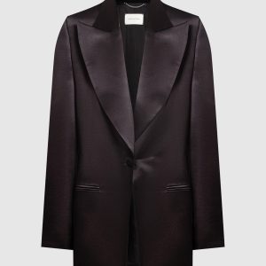 Black jacket made of silk and wool Magda Butrym