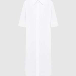 White shirt dress with monil chain Peserico