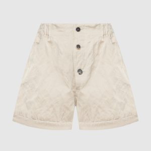 Beige shorts with a reaper effect Gauchere
