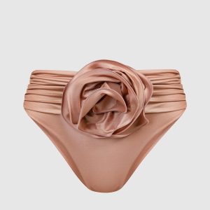 Pink panties from a swimsuit with a brooch Magda Butrym