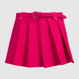 Pink mini skirt with snaps Versace Jeans Couture