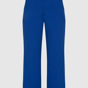 Blue loose fit trousers CO