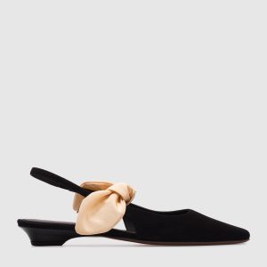 Uba black suede slingbacks NEOUS