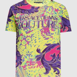 T-shirt with Animalier print Versace Jeans Couture