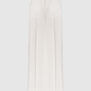 White striped wool and silk trousers Tom Ford