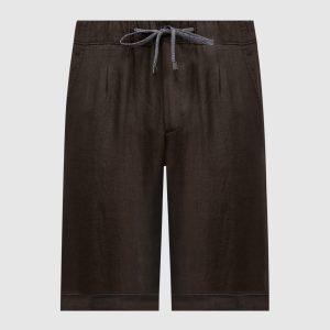 Brown linen shorts Cashmere&Whiskey