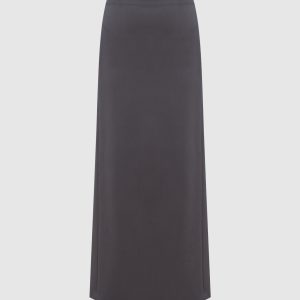 Gray woolen skirt WARDROBE.NYC