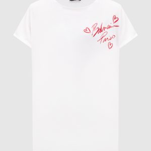 Lipstick white t-shirt Balmain