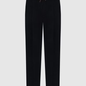 Black pants made of wool Incotex