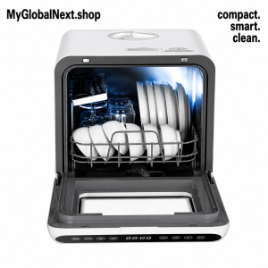 Portable Dishwasher Mini Dishwashers with Dual Water Supply Modes Portable Countertop Dishwasher with 5 Wash Programs Counterto