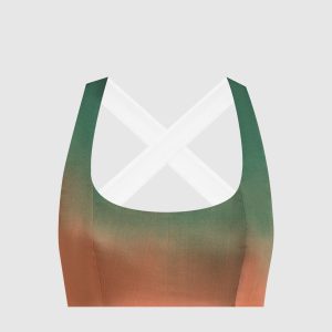 Green top with Tie Dye print Philosophy di Lorenzo Serafini