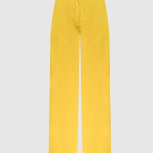 Yellow GARY pants with linen Max Mara