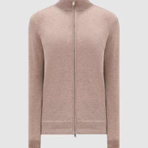 Beige melange cashmere cardigan Cashmere&Whiskey