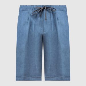 Blue linen shorts Cashmere&Whiskey