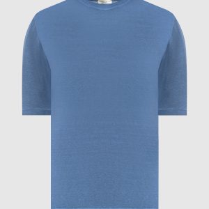 Blue linen T-shirt Cashmere&Whiskey