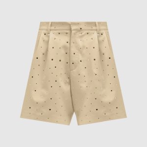 Beige shorts with crystals Giuseppe Di Morabito Milano