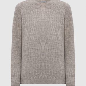 Gray wool couper sweater John Smedley