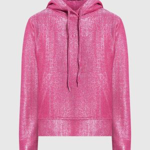 Pink lurex hoodie Valentino