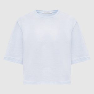 Blue t-shirt with logo print Philosophy di Lorenzo Serafini