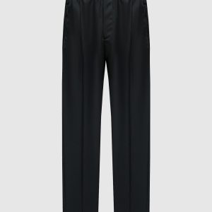Black pants with a logo pattern Versace Jeans Couture