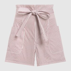 Burgundy striped shorts Philosophy di Lorenzo Serafini