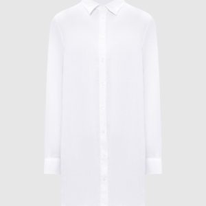 White linen shirt dress Vilebrequin