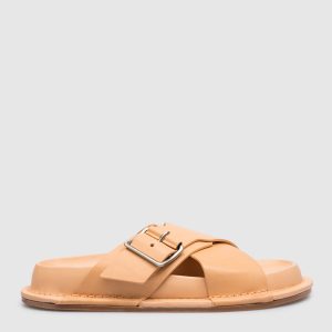 Brown leather sandals Jil Sander