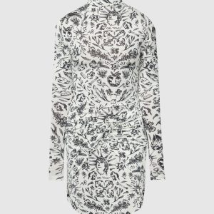 White mini dress in Second leather print Off-White
