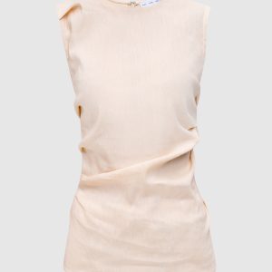 Anoushka yellow top with linen PROENZA SCHOULER