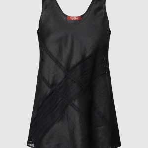 Black EBRIDI top with lace Max Mara