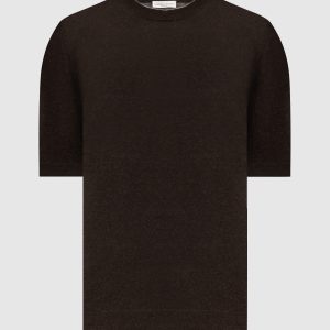 Brown linen t-shirt Cashmere&Whiskey