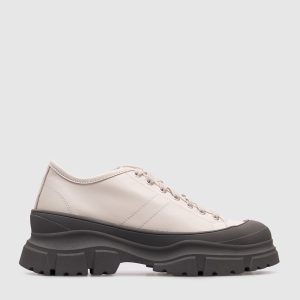 Beige leather sneakers FEAT Sofie D`Hoore