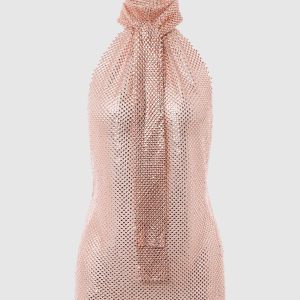 Pink top with crystals Philosophy di Lorenzo Serafini