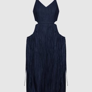 Blue dress with a reaper effect Juun.j