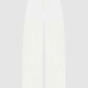 White jeans with logo patch Ermanno Scervino