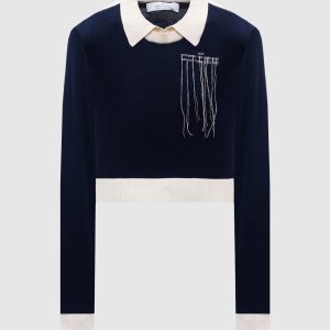 Blue jumper with logo Rokh