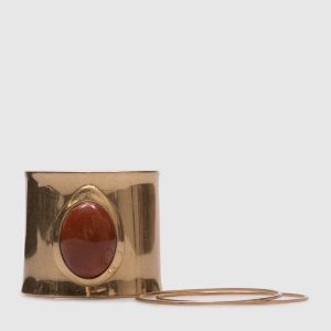 Gold bracelet with cabochon stone Ermanno Scervino