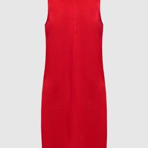 Red dress with emblem Ami Paris