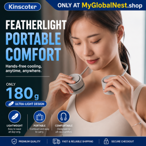 New Hanging Neck Fan Portable Cooling Fan Air Cooler USB Leafless Bladeless Neckband Mini Rechargeable Electric Fans